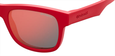 Boys and Girls Polaroid Eyeglasses: PLD 8020/S/SM - Red - SpecSMART Eye Clinic (Zoom View)